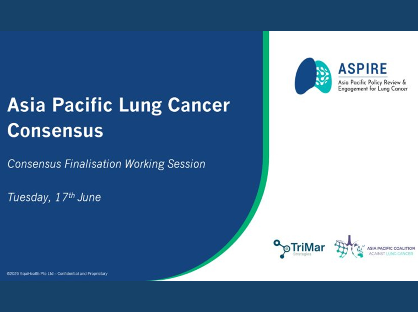 APAC Lung Cancer Consensus Finalisation Workshop